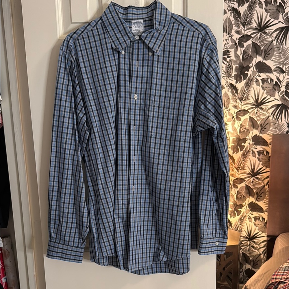 Men's Blue Checkered Shirt